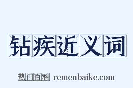 钻疾近义词是什么意思的图片